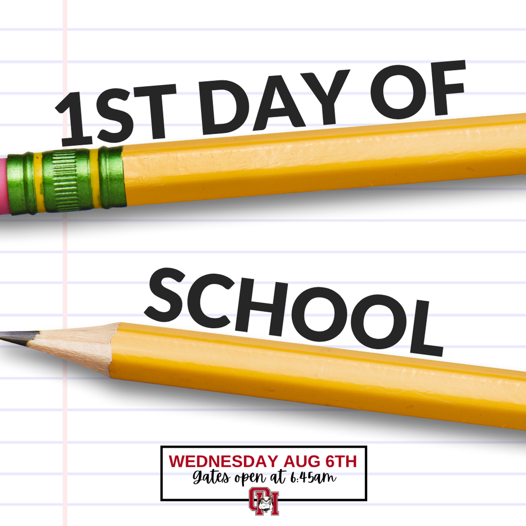 1st Day of School Info