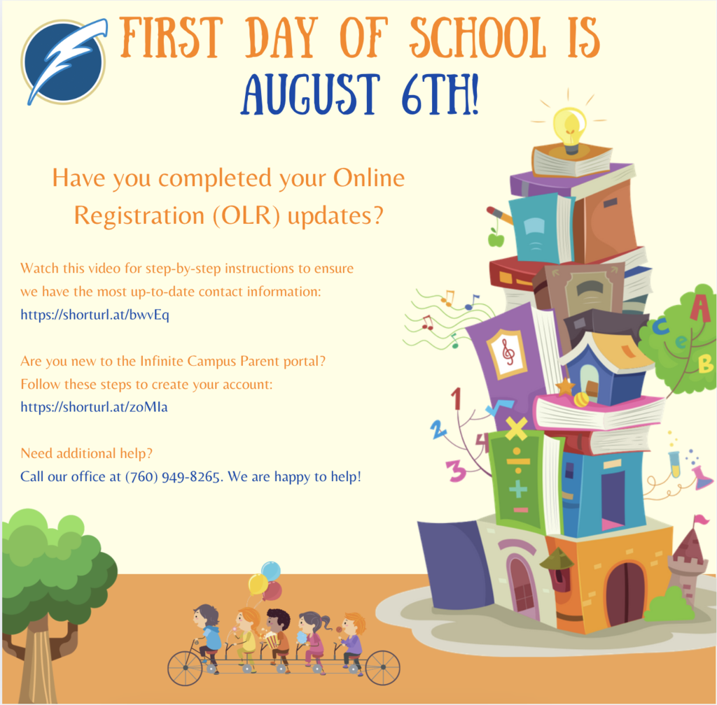 Mission Crest first day of school English