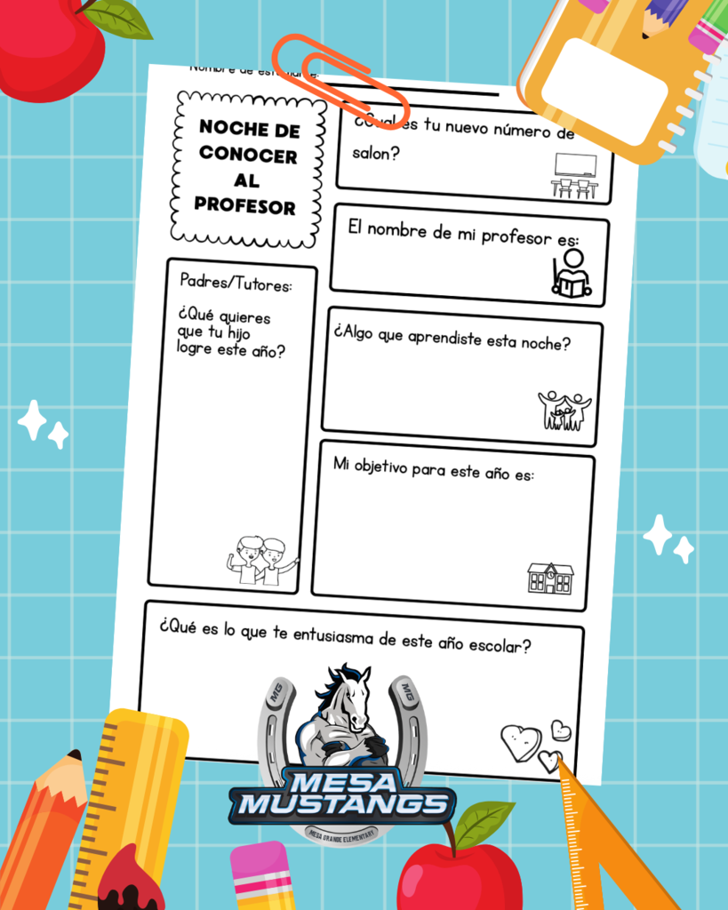 Meet the Teacher Night spanish