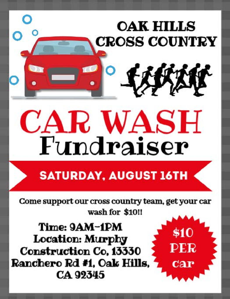 cross country fundraiser flyer