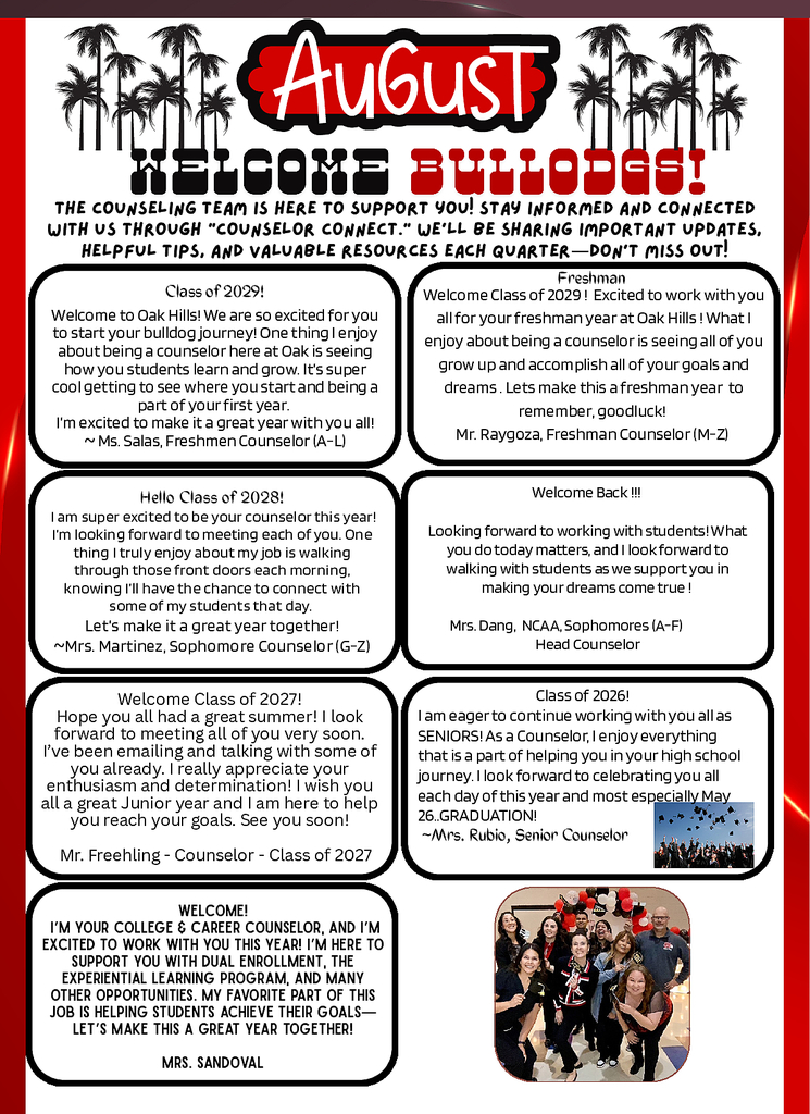 Counseling Connect Newsletter Aug 2025