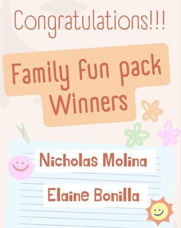 giveaway winners 
