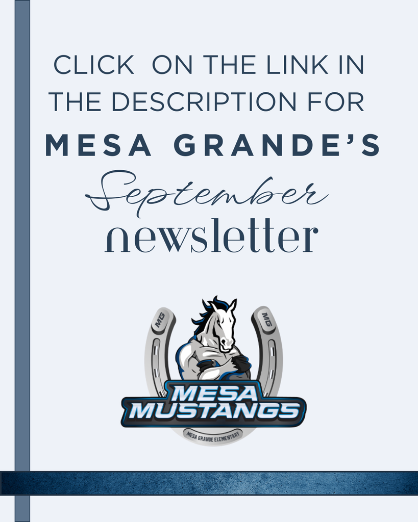 Click on the link in the description for Mesa Grande's September Newsletter.