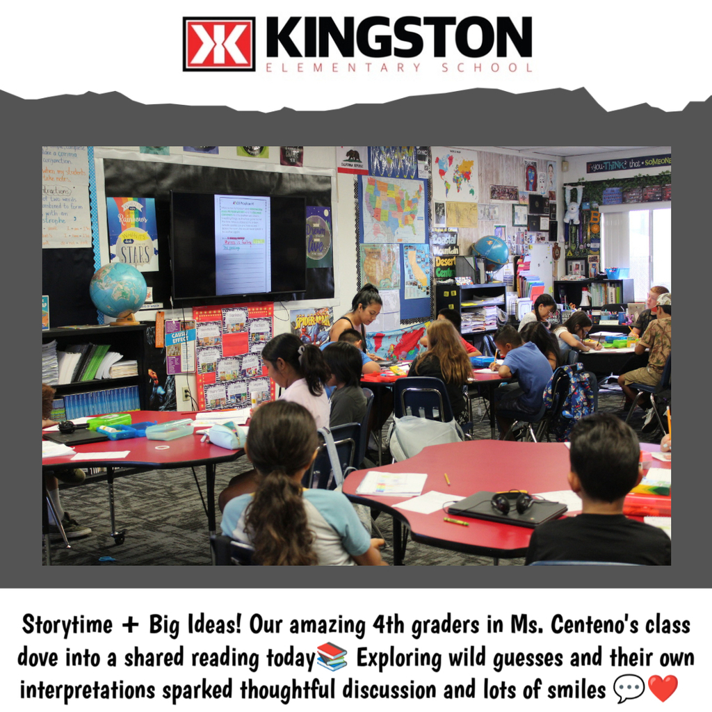 Ms. Centeno's class enjoying a group reading activity