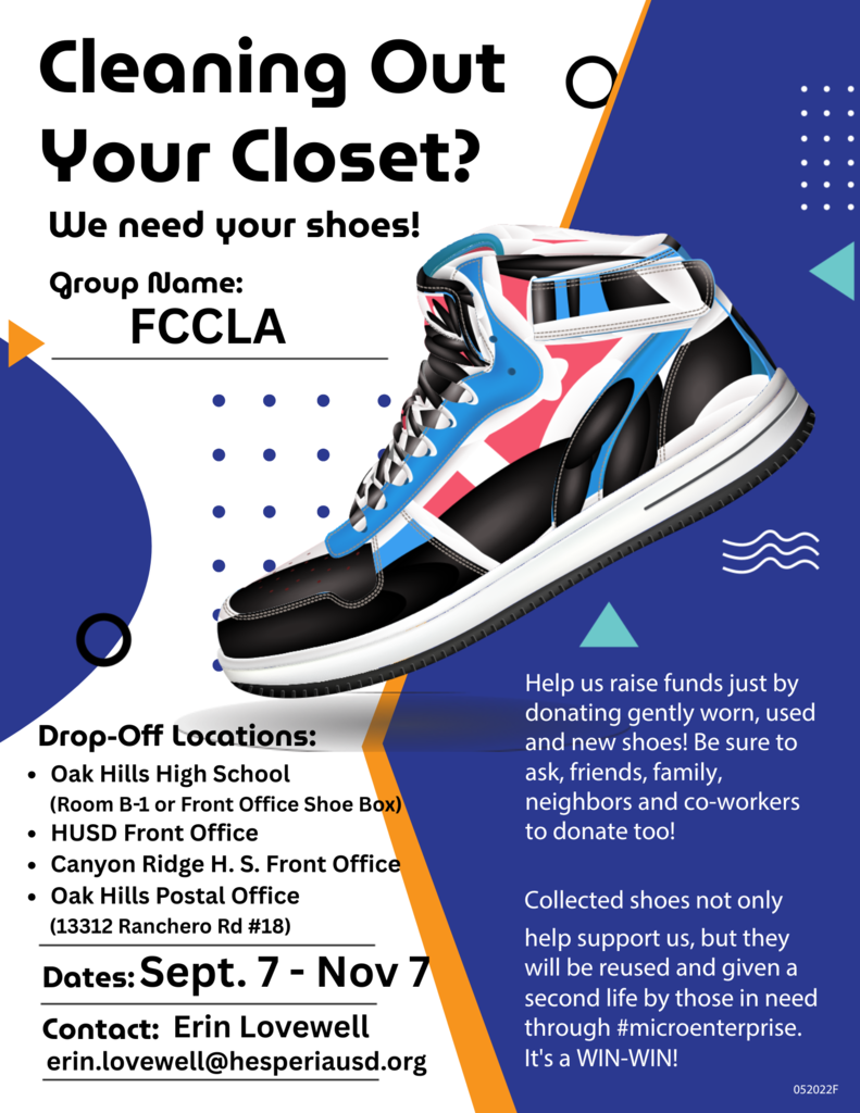 Shoe donations flyers