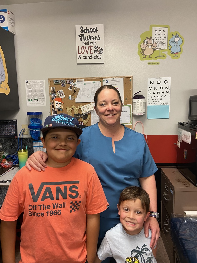 school nurse with kids