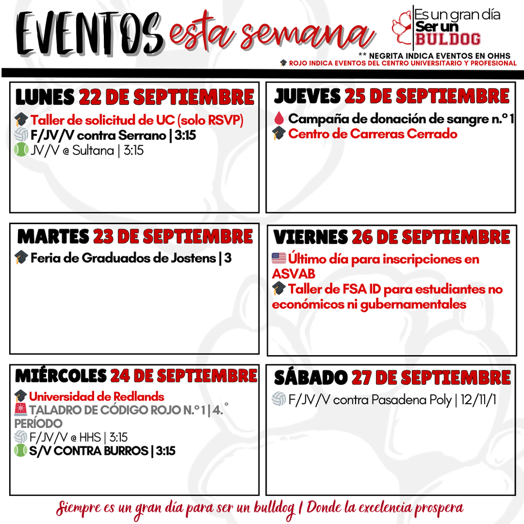 Week 8 Events of the Week 2