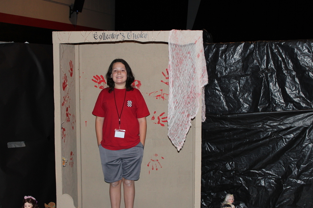 Student in haunted house
