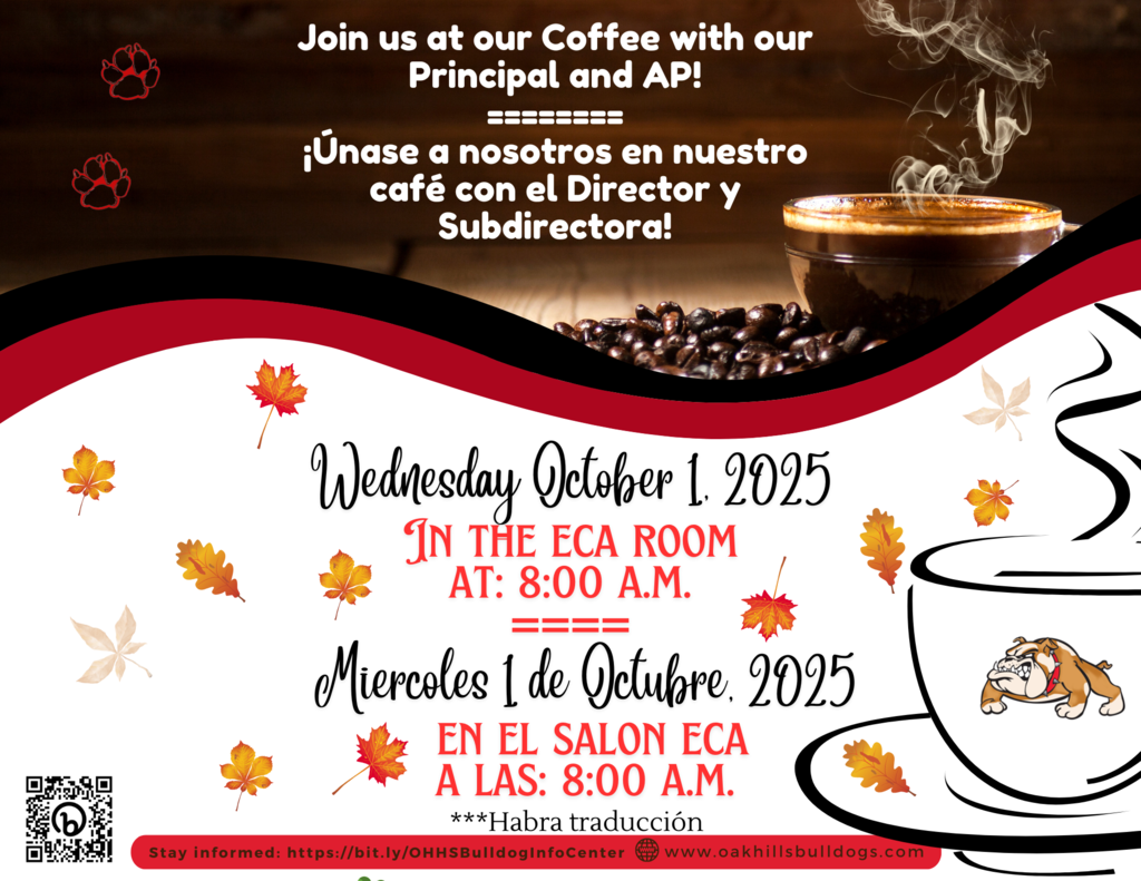 Coffee chats flyer