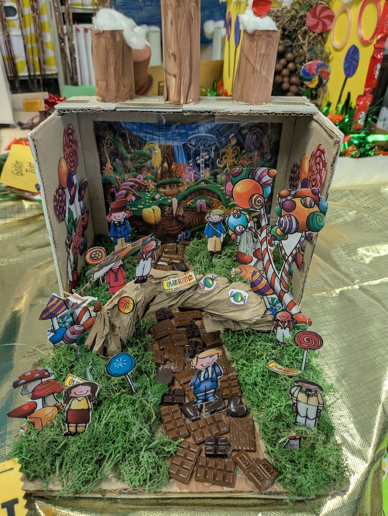Our 3rd graders just wrapped up a deliciously fun novel study of Charlie and the Chocolate Factory! 📚 Students dove deep into character traits and brought their creativity to life by designing their very own chocolate factories at home! From wild inventions to sweet surprises, their imaginations were as rich as Willy Wonka’s!