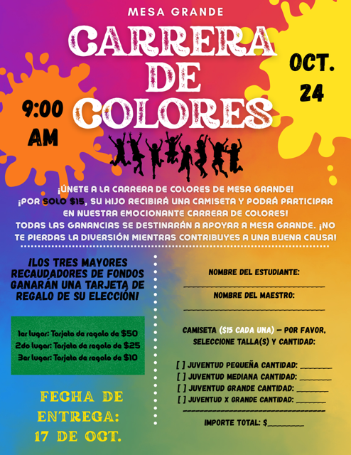 Corrida de colores 2025