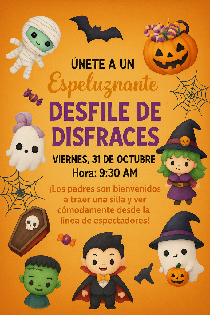 costume parade flyer