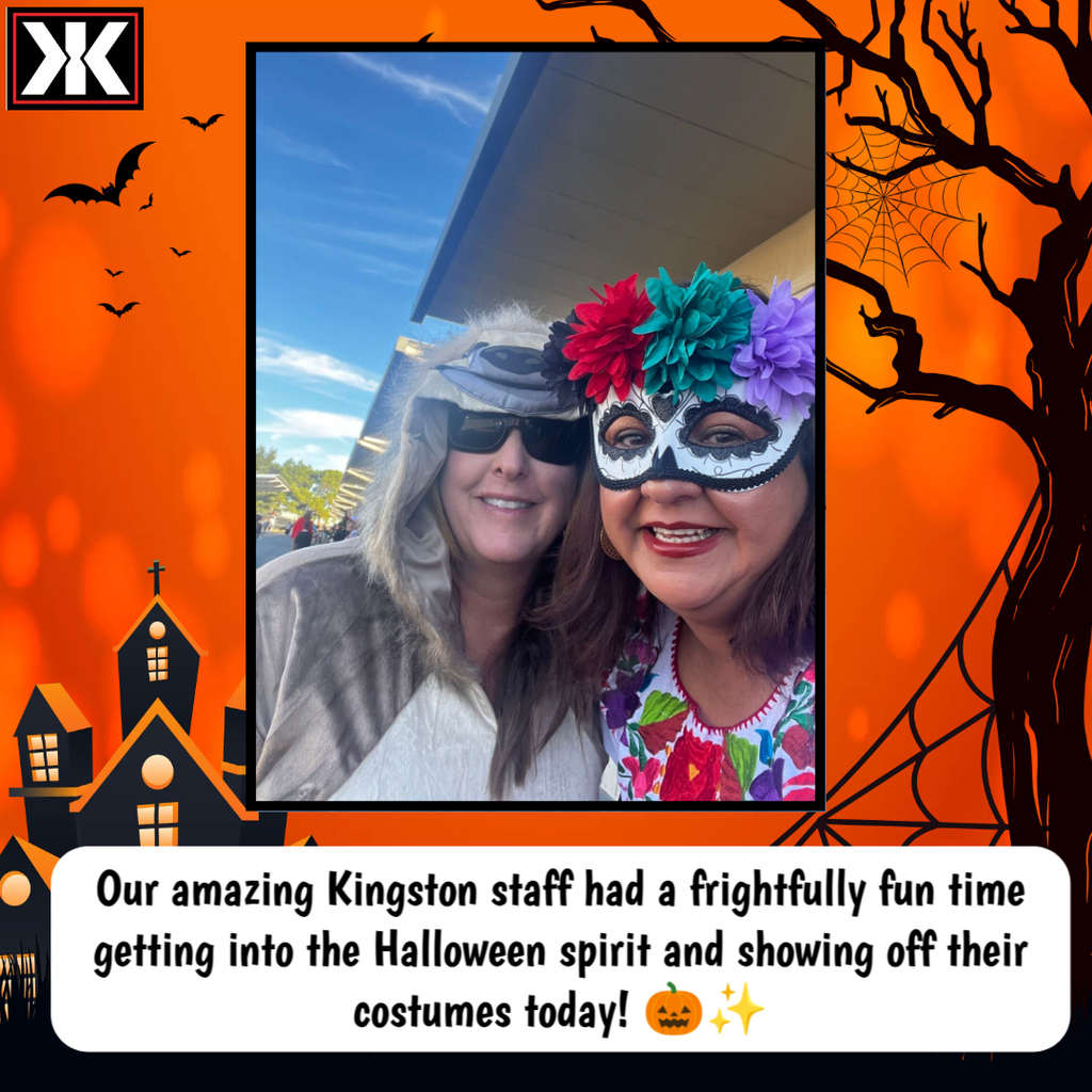 Kingston's staff showing off their awesome costumes!