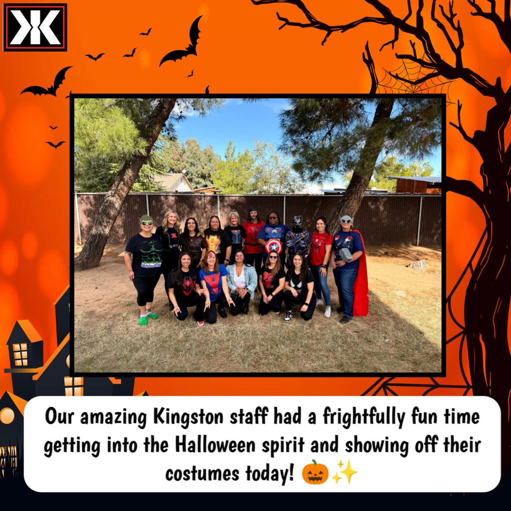 Kingston's staff showing off their awesome costumes!