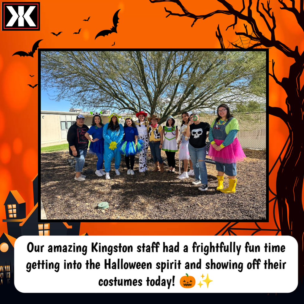 Kingston's staff showing off their awesome costumes!