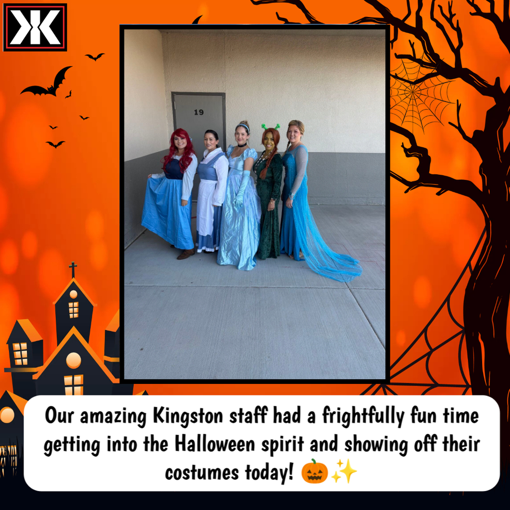 Kingston's staff showing off their awesome costumes!