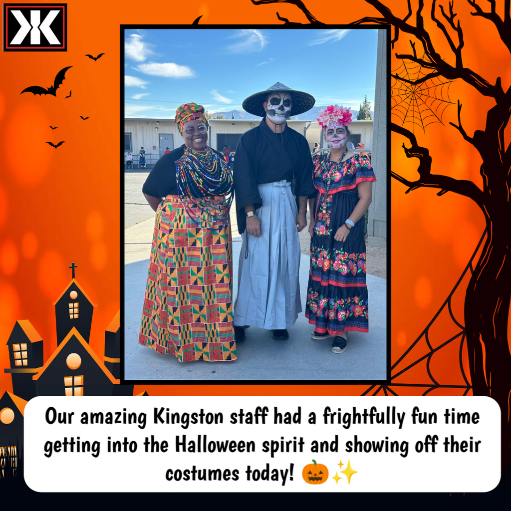 Kingston's staff showing off their awesome costumes!