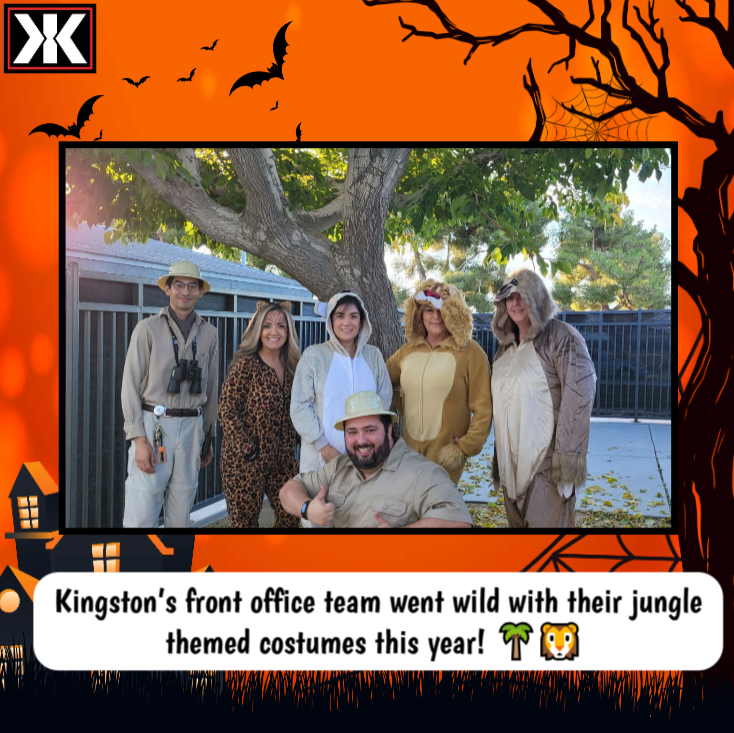 Kingstons front office staff in their jungle themed costumes!