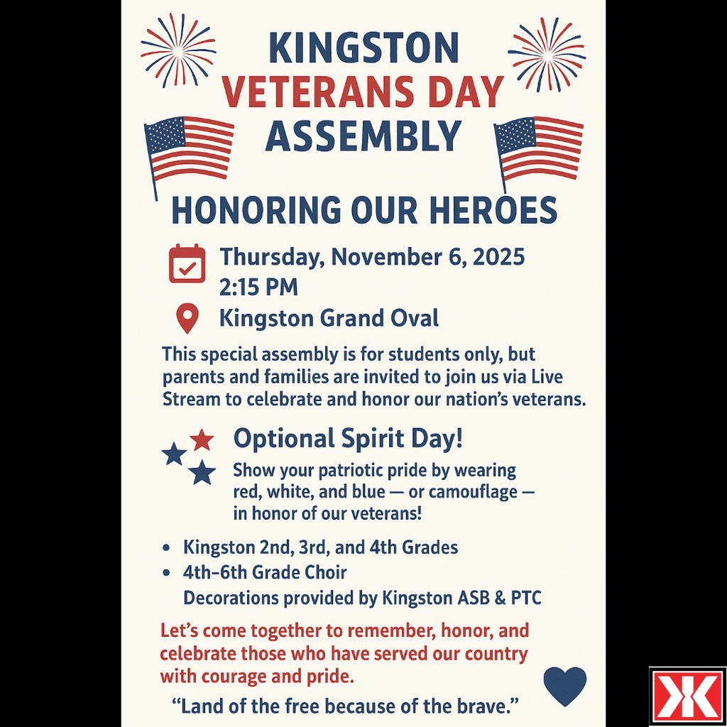 Veteran's Day Assembly Flyer