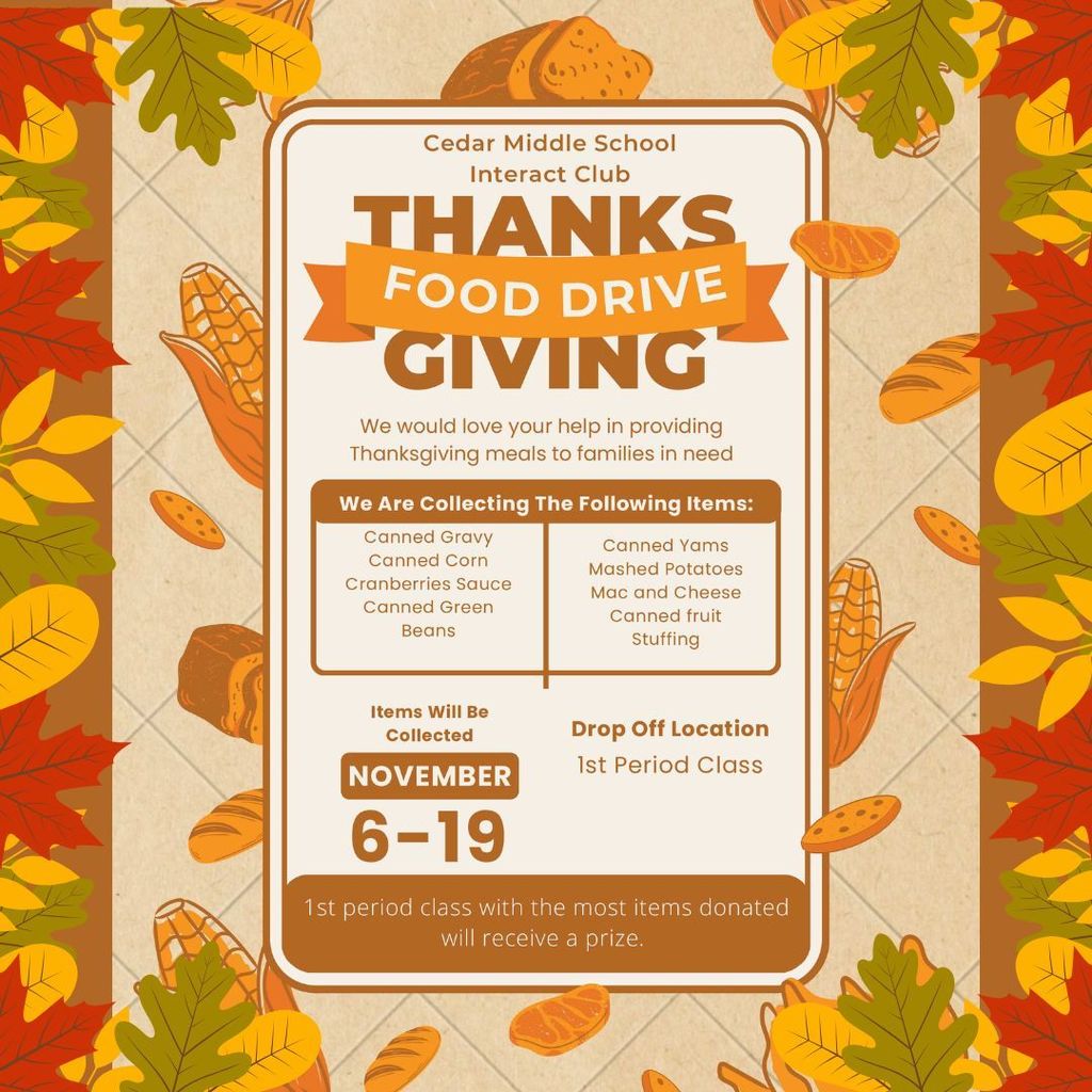 Thanksgiving food drive