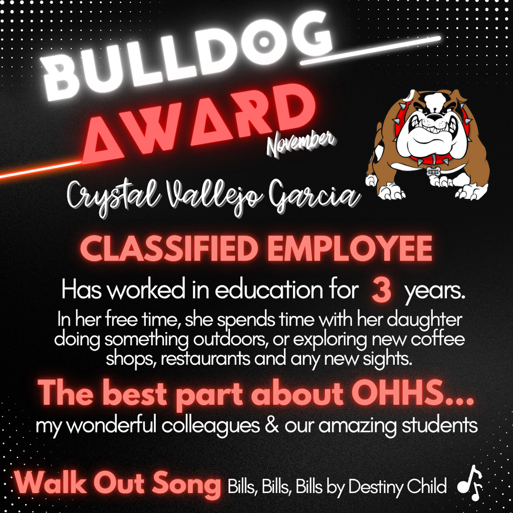 Garcia-Classified-Bulldog Award