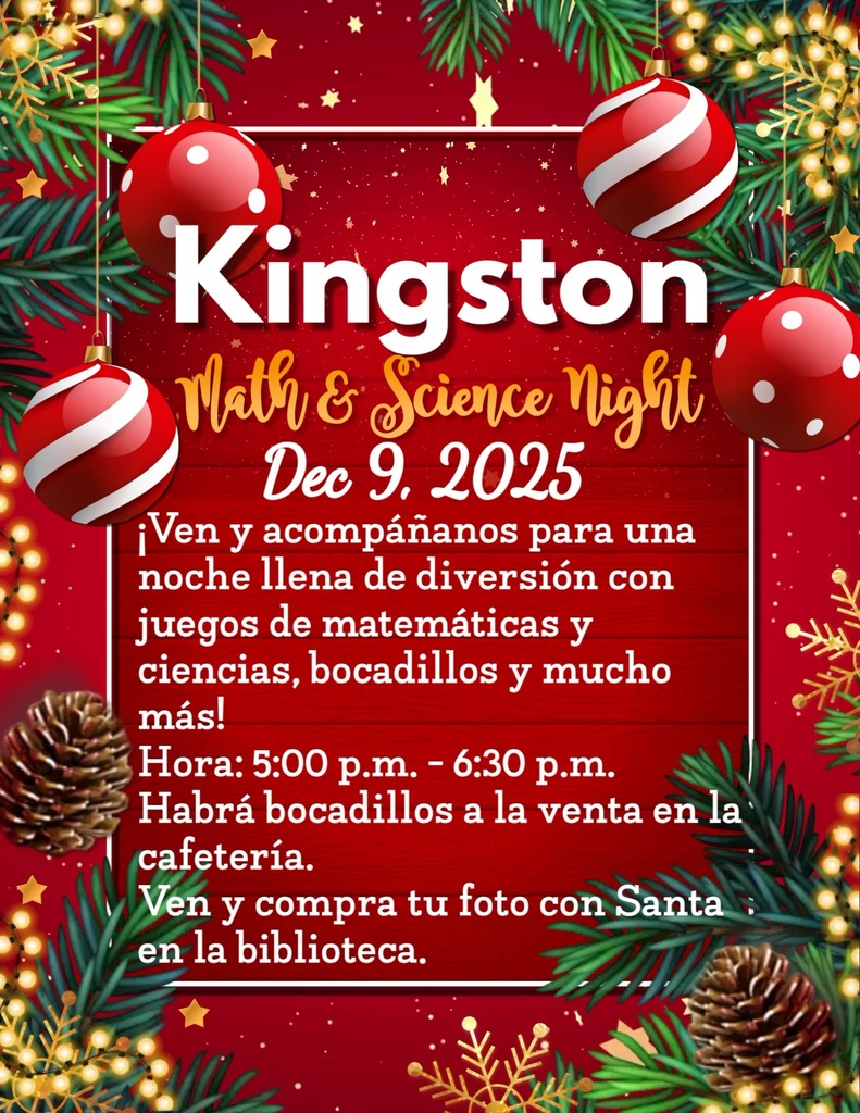 Kingston Math and Science Night Announcement