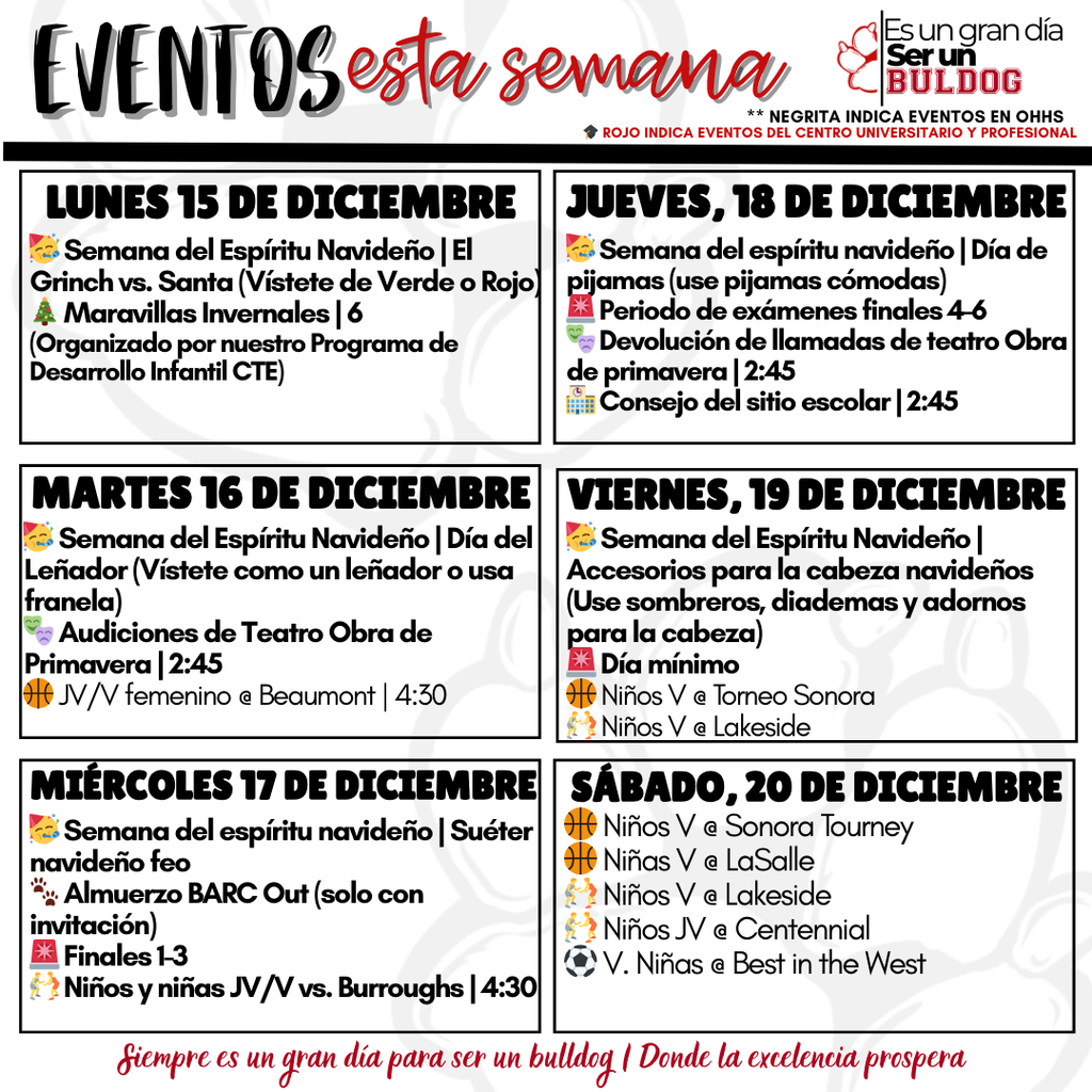 12/15 to 12/21 Events 3