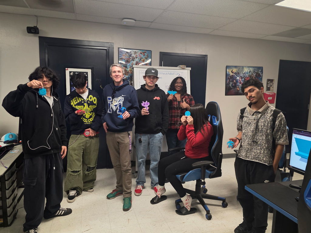 Students in Computer Animated Design (CAD) class