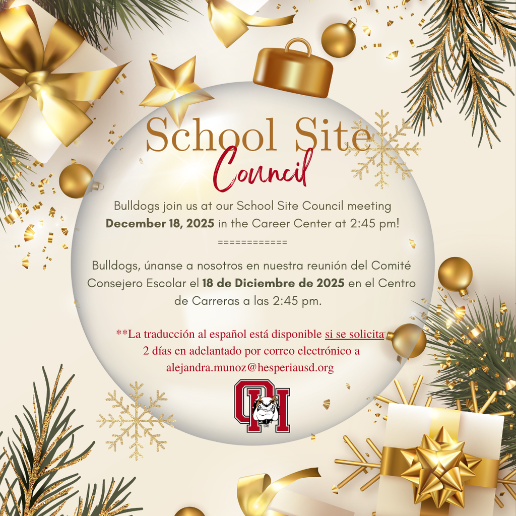 School Site Council Flyer