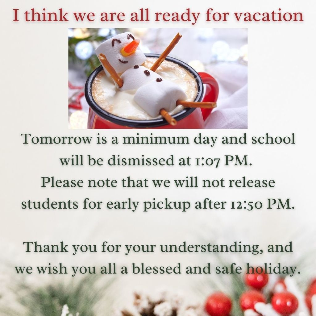 Minimum Day Tomorrow