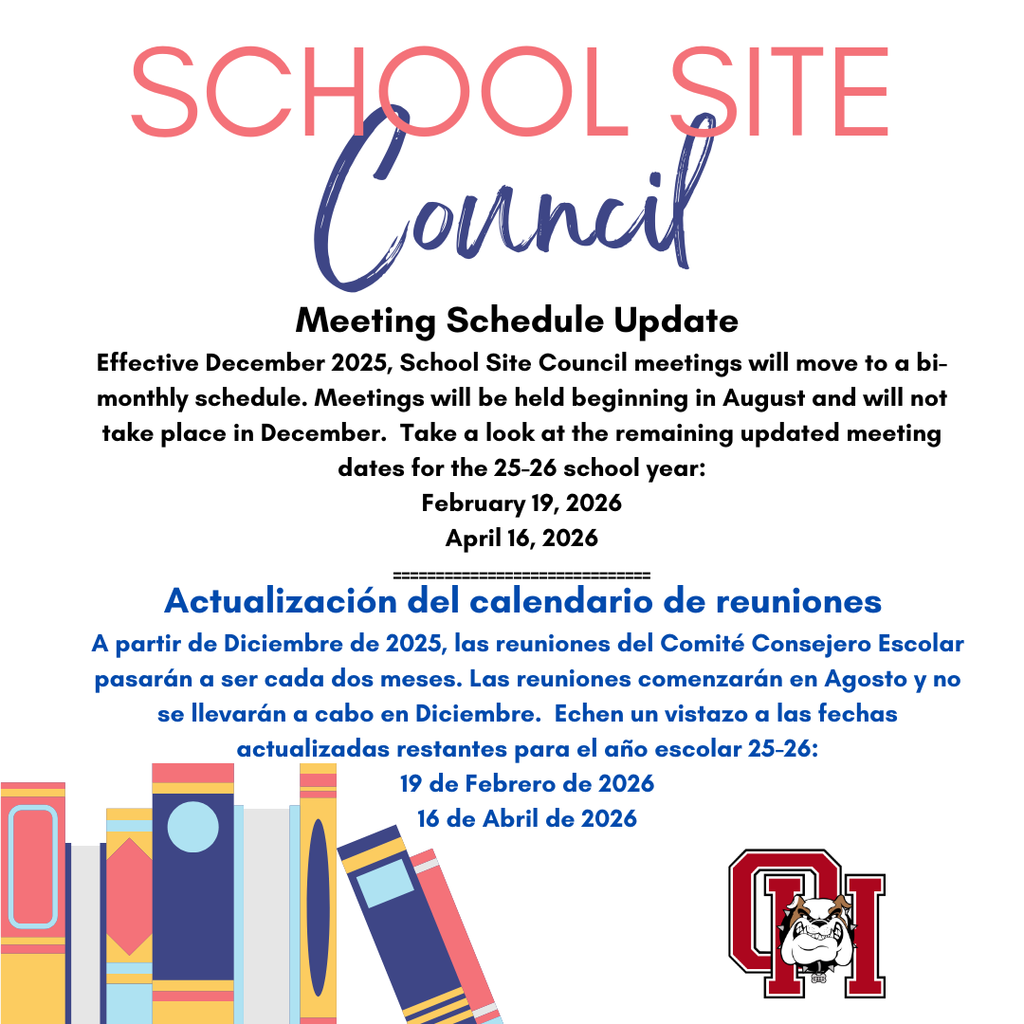 SSC Meeting Schedule Update flyer