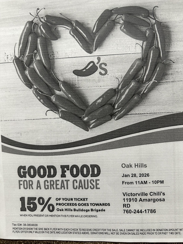 Chili's Fundraiser Flyer