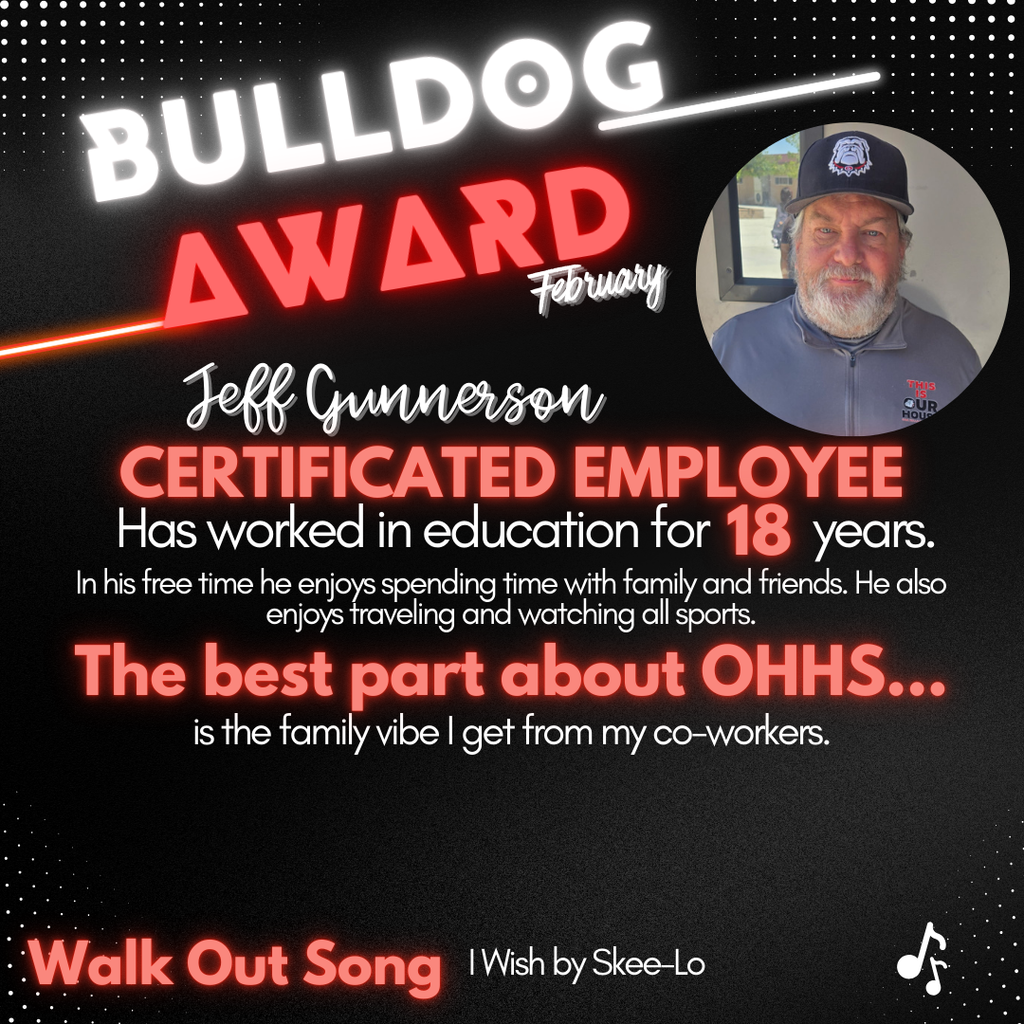 Jeff Gunnerson - Feb Bulldog Award