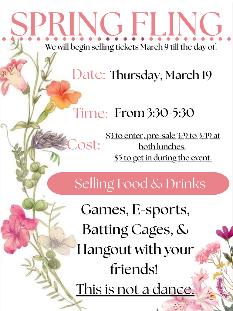 🌸 Join us for our Spring Fling! 🌸