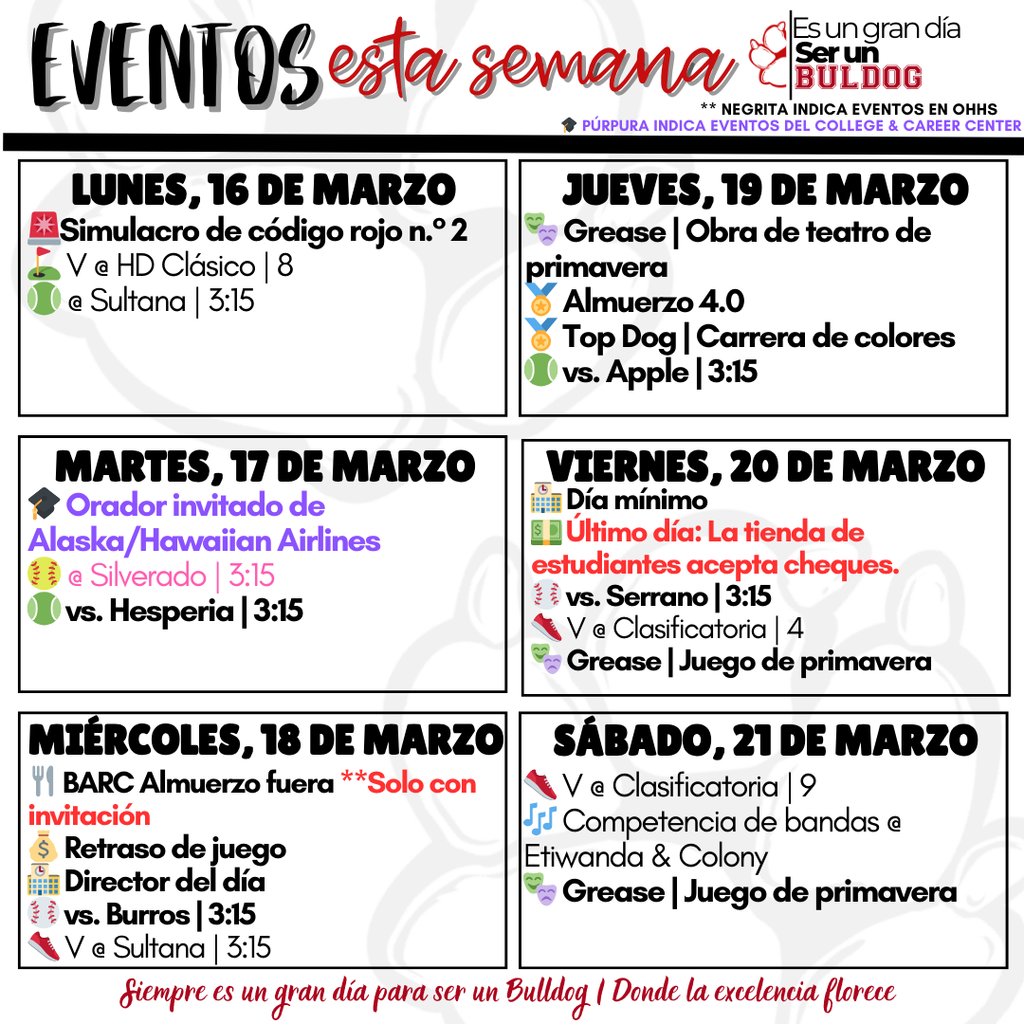 3.16 to 3.28 Events 5