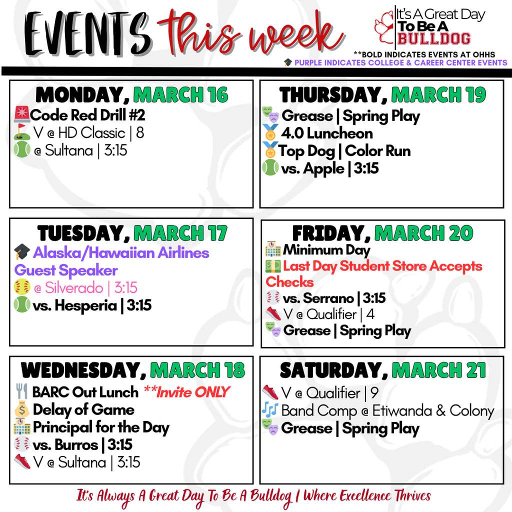 3.16 to 3.28 Events 2