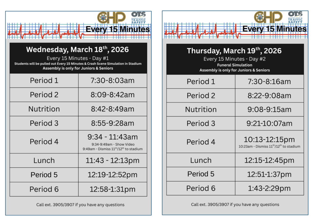 bell schedules 