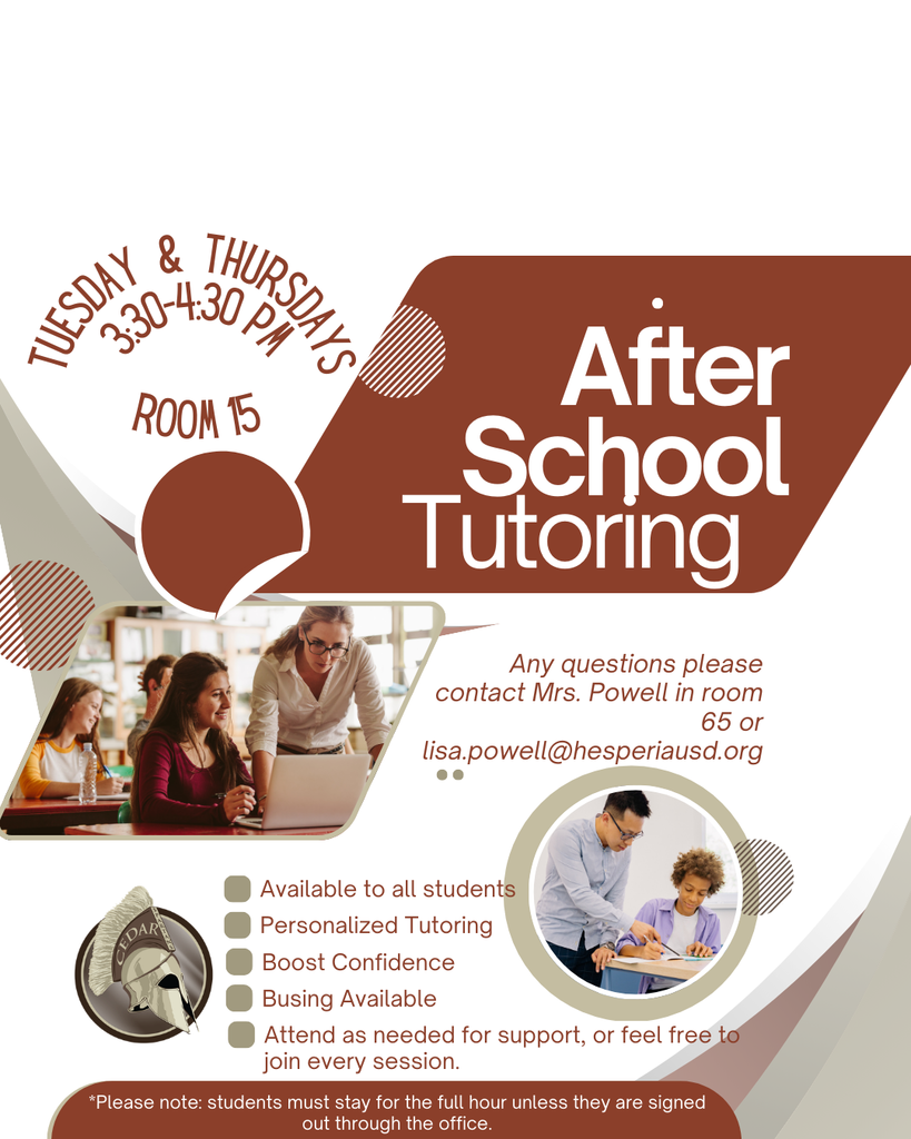 CMS After School Tutoring Available 