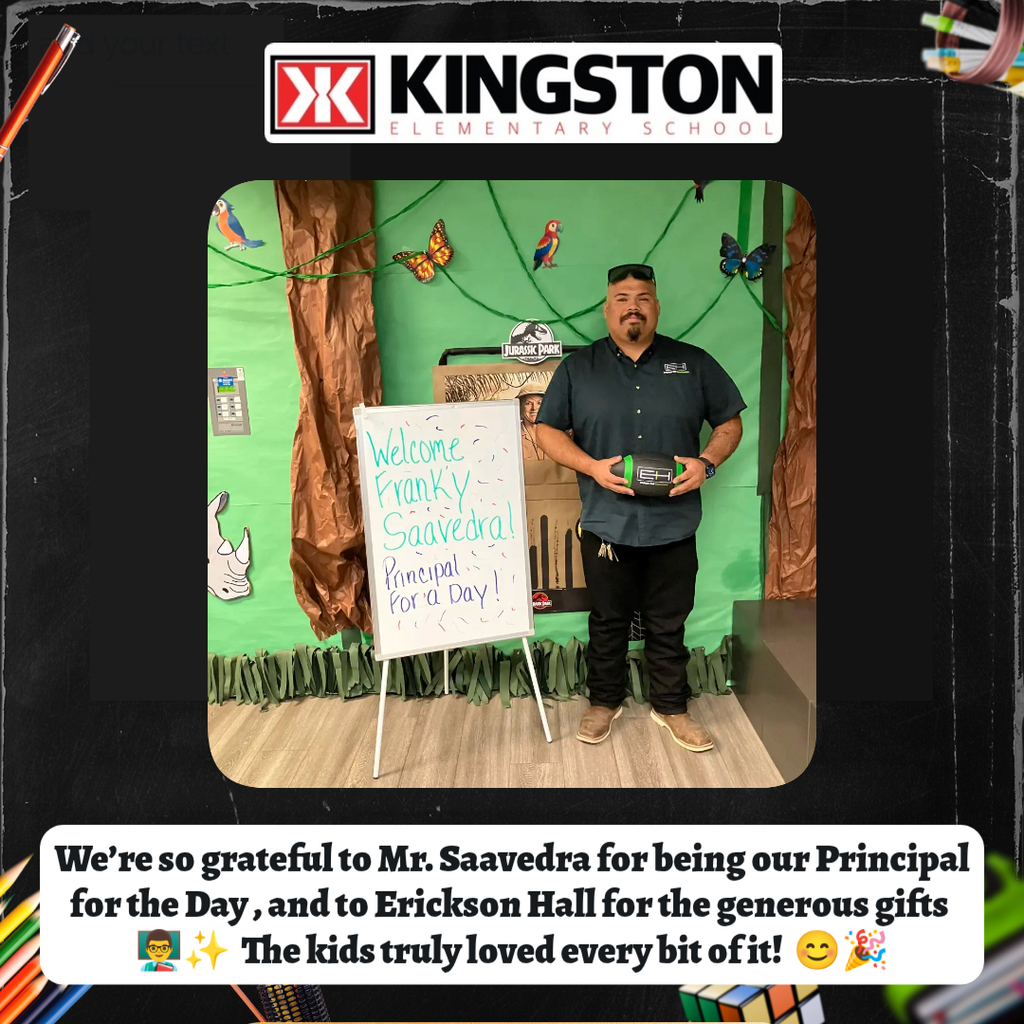 Mr. Saavedra, Kingston's principal for the day!