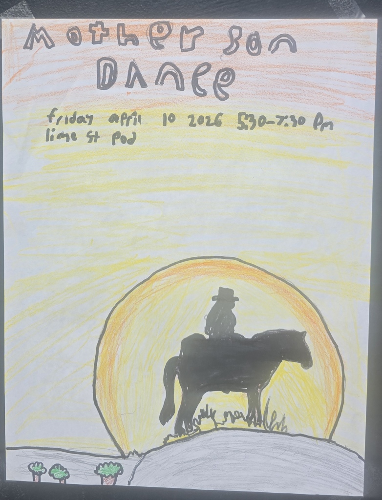 Annocement: Mother and Son Dance, Friday April 10th 2026  5:30 PM to  7:30 PM. 