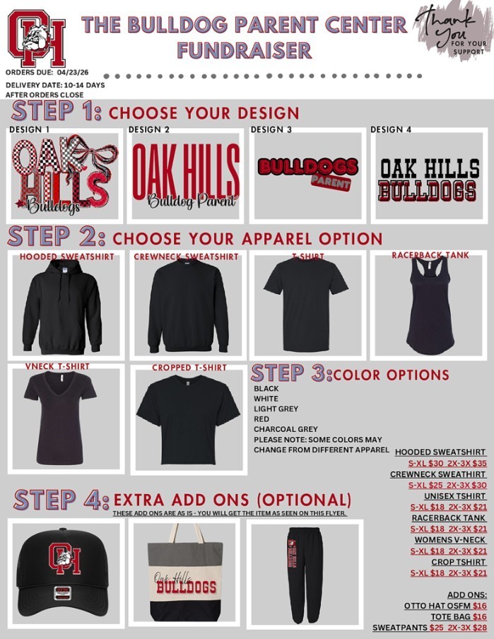 bulldog apparel flyer