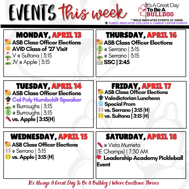 4.13 to 4.19 Events 3