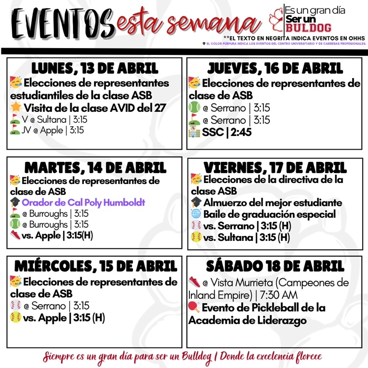 4.13 to 4.19 Events 6