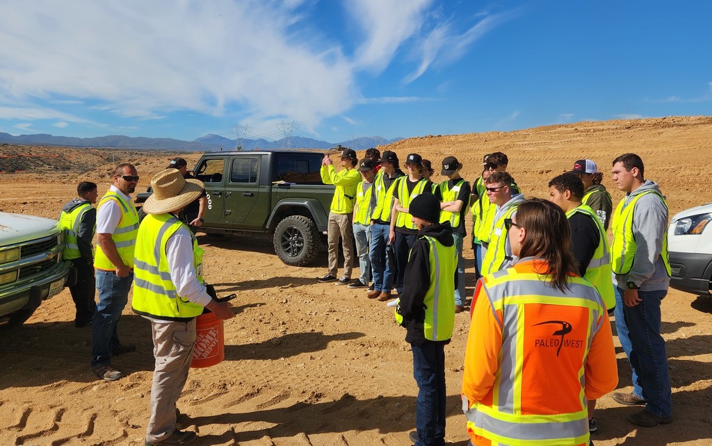 students training on drones