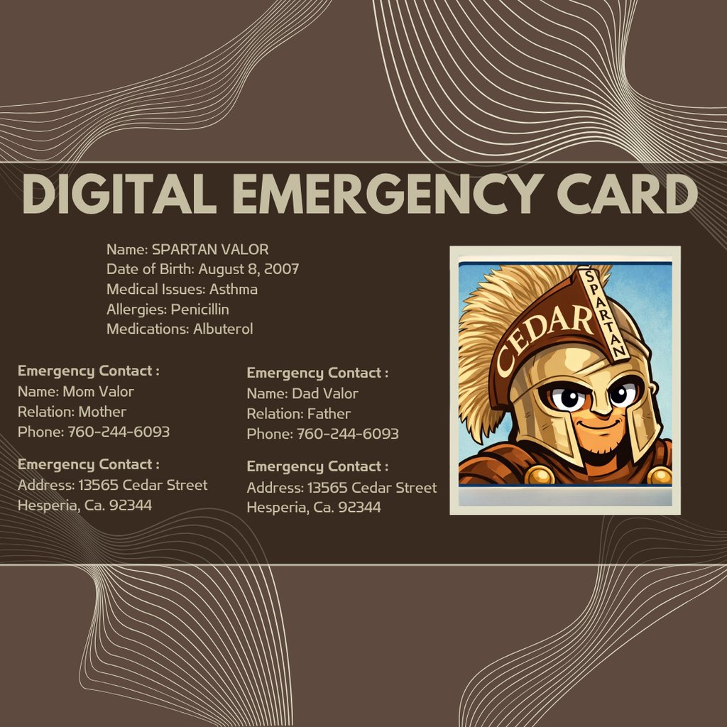 Digital Emergency Card