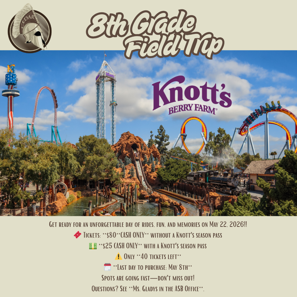 8th Grade Field Trip