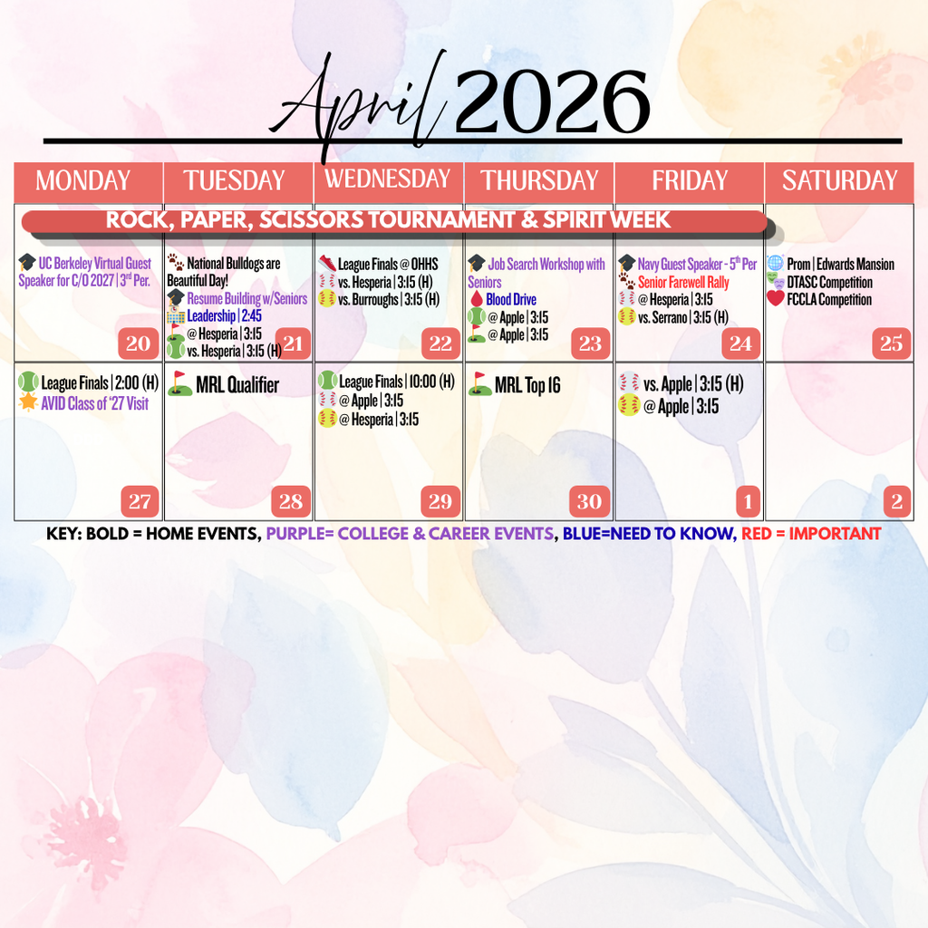 Events of the week 4.20 to 4.25 (3