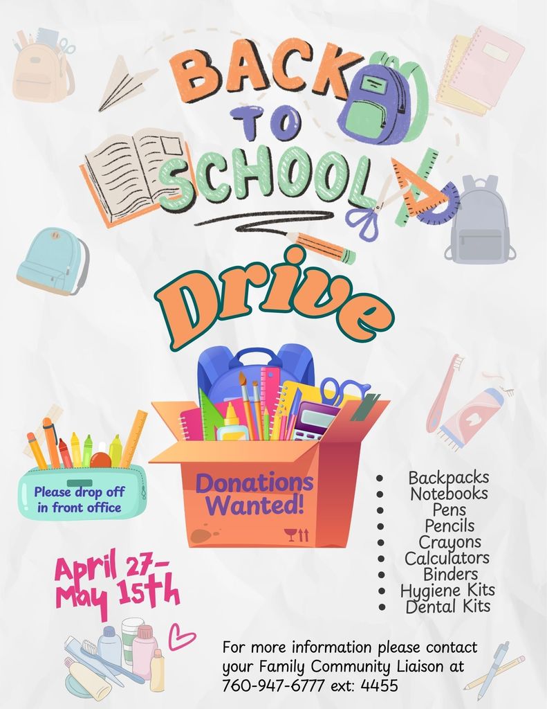 Back to school drive