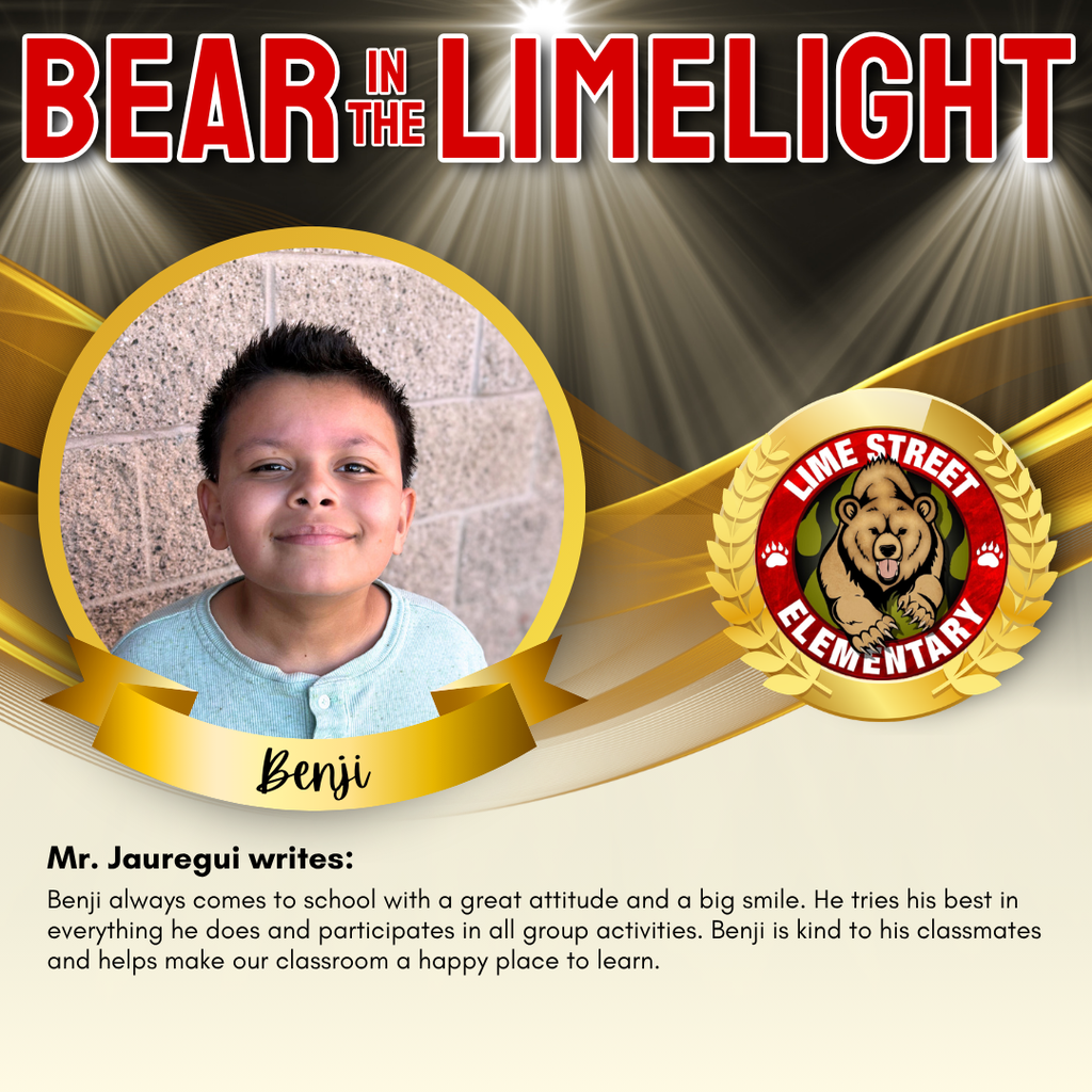 BEAR IN THE LIMELIGHT