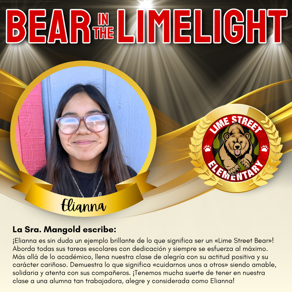 BEAR IN THE LIMELIGHT